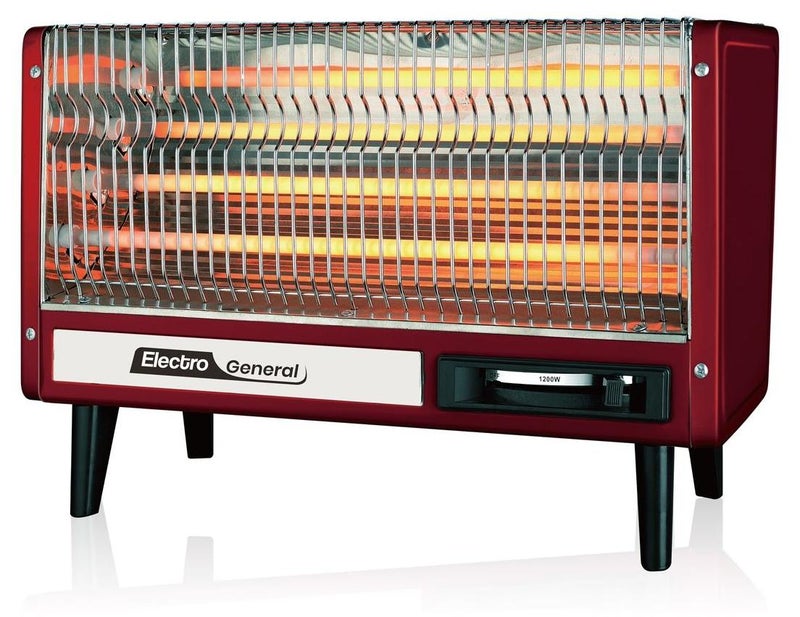الكترو جنرال مدفأة كهربائية مزودة بـ 4 عناصر تسخين من الكوارتز، بثلاث إعدادات طاقة قابلة للتعديل - أداء موفر للطاقة، تصميم مدمج، وتدفئة موثوقة للاستخدام الداخلي - موديل QH-R001 - Image 1