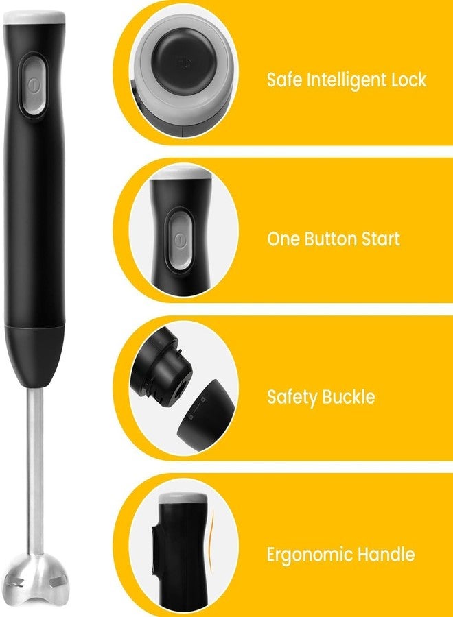 TUMIDY Immersion Hand Blender Cordless, Rechargeable Hand Held Blender Stick, Perfect for Smoothies, Puree Baby Food & Soup - Image 4