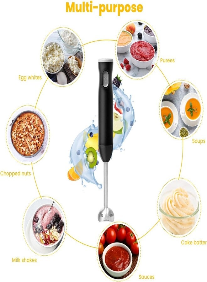 TUMIDY Immersion Hand Blender Cordless, Rechargeable Hand Held Blender Stick, Perfect for Smoothies, Puree Baby Food & Soup - Image 2