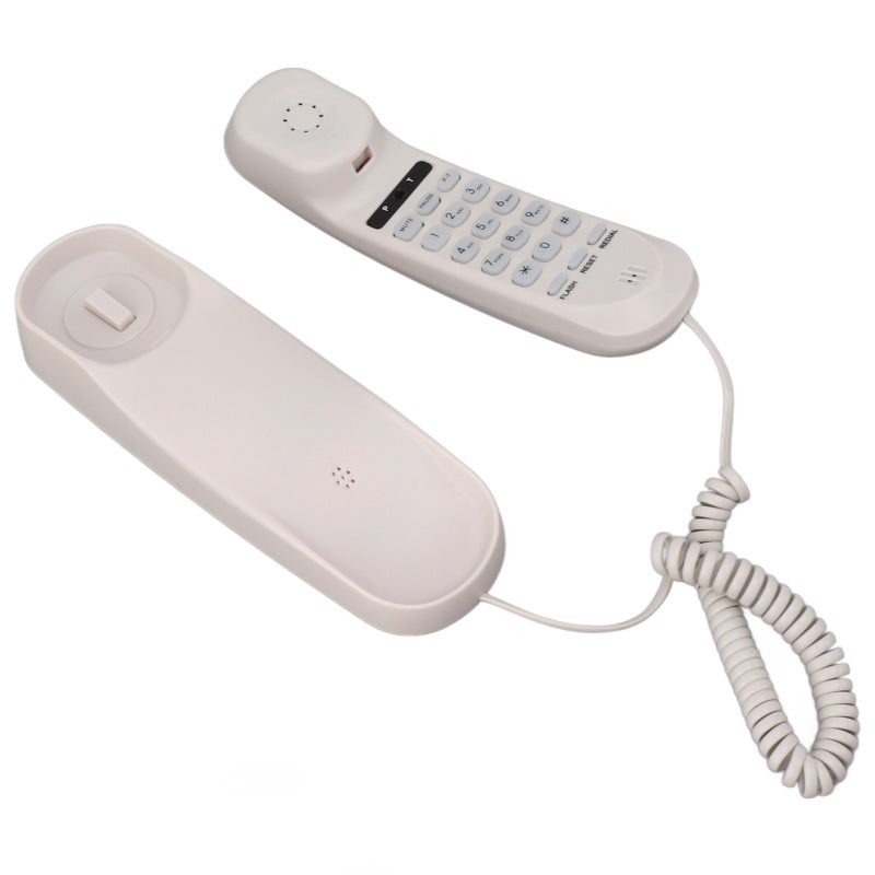 Corded Phone Wall Mountable Space Saving Landline Phone - Clear Call Adjustable Volume Telephone for Hotel Office - Image 2