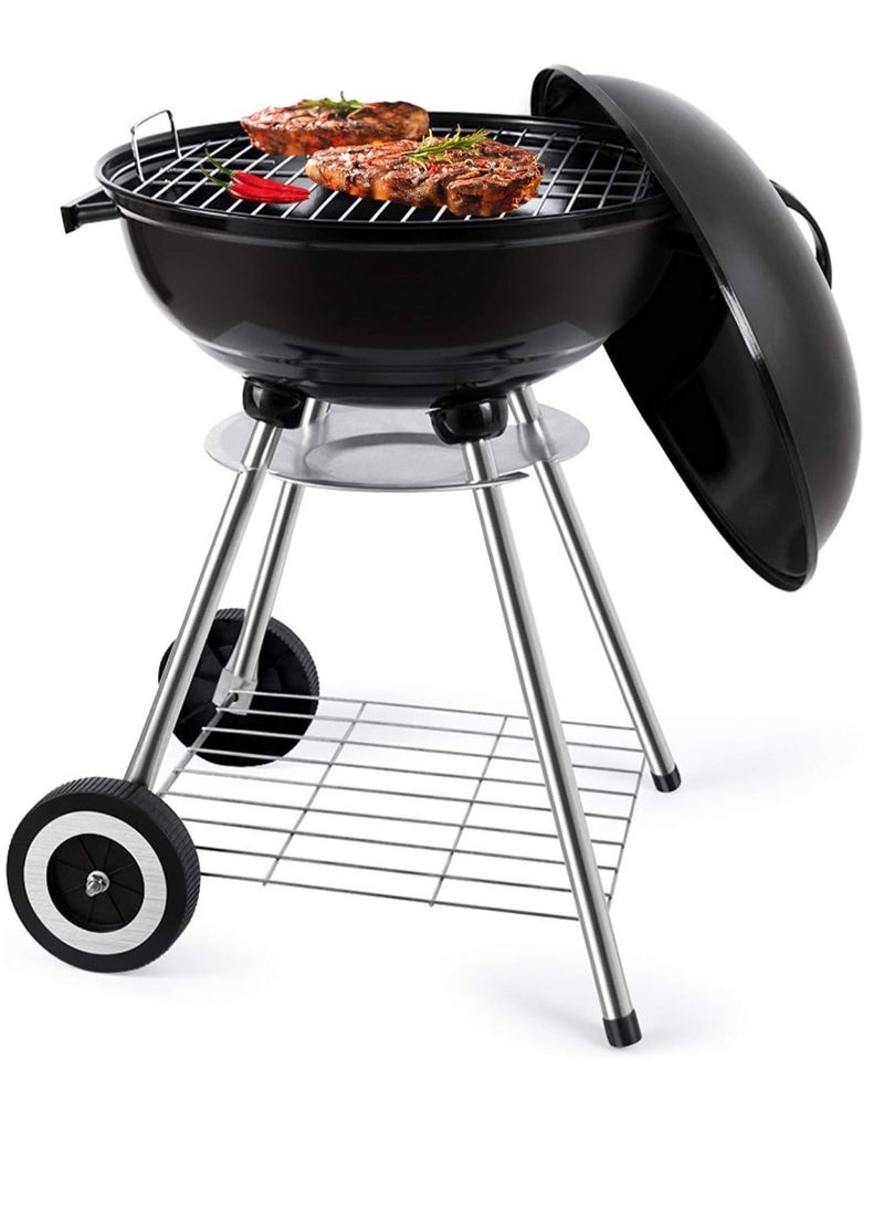 Cool Baby COOLBABY BBQ stand set, Portable and lightweight, Easy to carry Indoor/Outdoor, Easy to assemble, Barbeque stand with Charcoal tray and Lid - Image 1