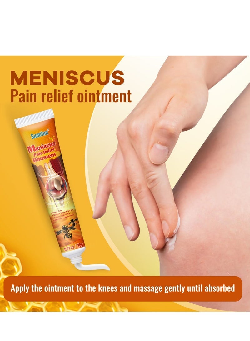 2 Pcs Meniscus Pain Relief Ointment Bee Venom Ointment for Relieve Sore Joints,Muscles and Joints, knees and feet - Image 3