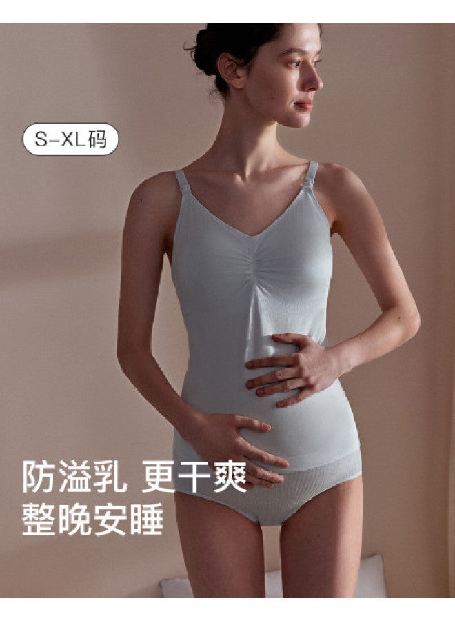 ubras Seamless Modal Anti-Leak Nursing Camisole With Built-In Padded Bra For Women, Wearable As Outerwear - Image 1