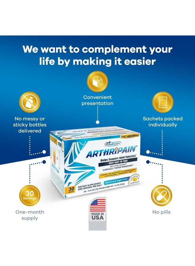 Generic Arthripain - Joint Support Cartilage Repair Supplement - Clinically Tested Joint Juice - Ligament Relief Support - Glucosamine Chondroitin MSM - Swollen Knee Treatment -Sugar-Free - Made in US - 30ct  - Image 4