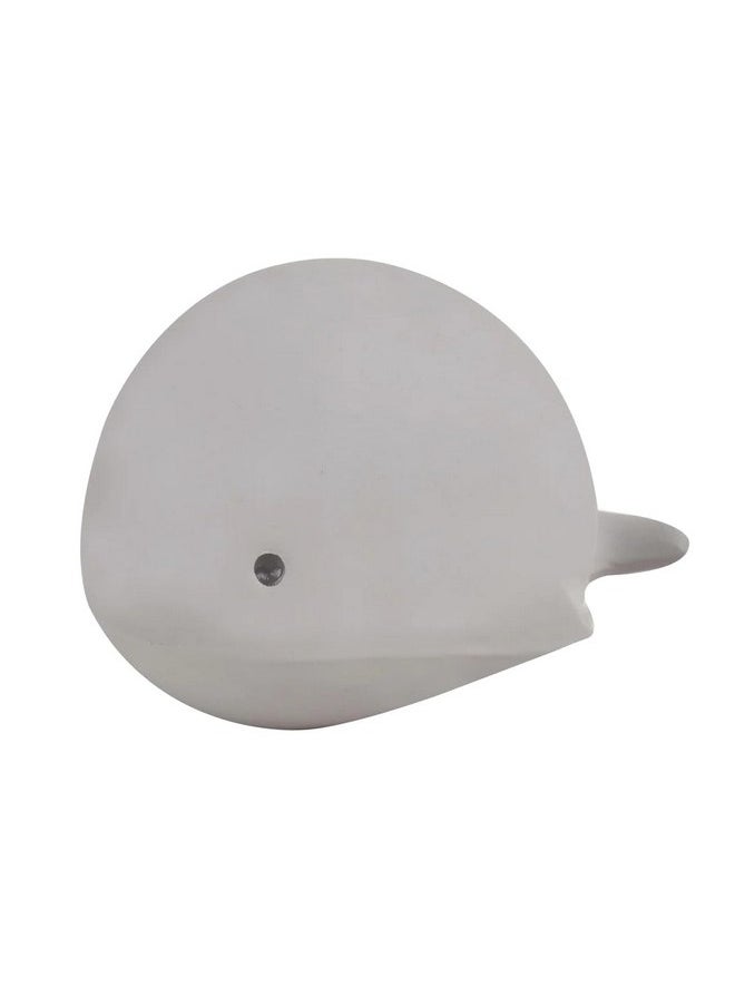 Tikiri - Tikiri Toys Ocean Buddies Whale Natural Rubber Rattle (Gray) - Image 1