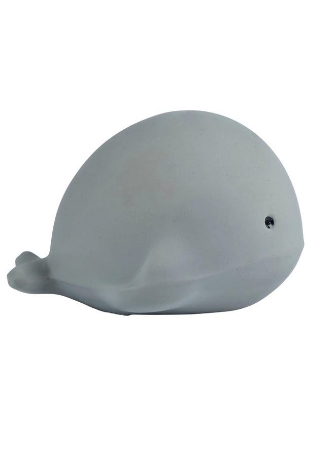 Tikiri - Tikiri Toys Ocean Buddies Whale Natural Rubber Rattle (Gray) - Image 1