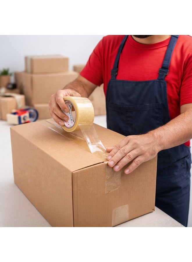 IDEAL PACK Heavy Duty Clear Adhesive Tape for Carton Sealing & Packaging - Image 4