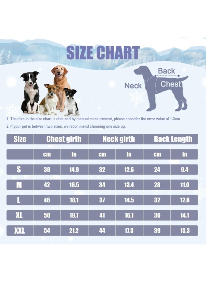 KASTWAVE Warm Dog Coat for Winter, Windproof Puppy Jacket with Soft Fleece Lining and D-Ring, Cozy Cold Weather Vest Clothes for Small Medium Dogs, Size L - Image 2