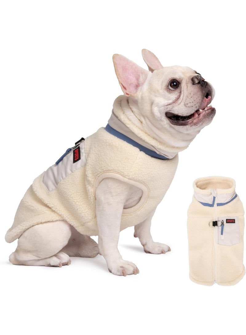 KASTWAVE Warm Dog Coat for Winter, Windproof Puppy Jacket with Soft Fleece Lining and D-Ring, Cozy Cold Weather Vest Clothes for Small Medium Dogs, Size L - Image 3
