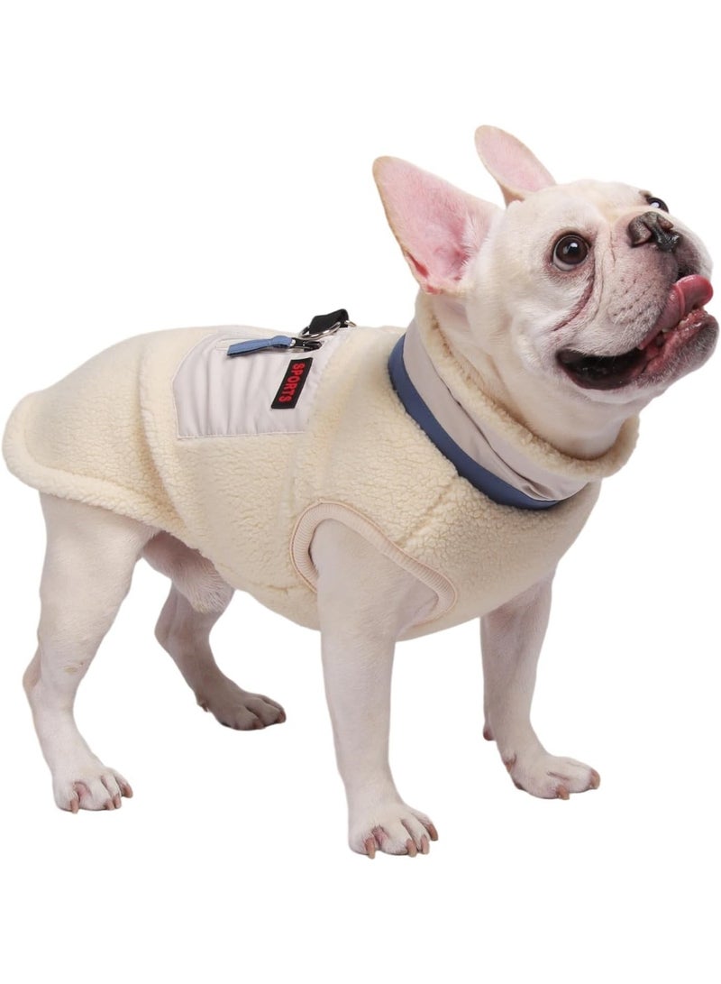 KASTWAVE Warm Dog Coat for Winter, Windproof Puppy Jacket with Soft Fleece Lining and D-Ring, Cozy Cold Weather Vest Clothes for Small Medium Dogs, Size L - Image 1