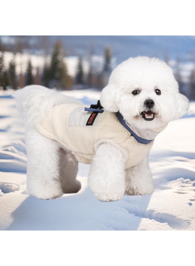 KASTWAVE Warm Dog Coat for Winter, Windproof Puppy Jacket with Soft Fleece Lining and D-Ring, Cozy Cold Weather Vest Clothes for Small Medium Dogs, Size L - Image 5