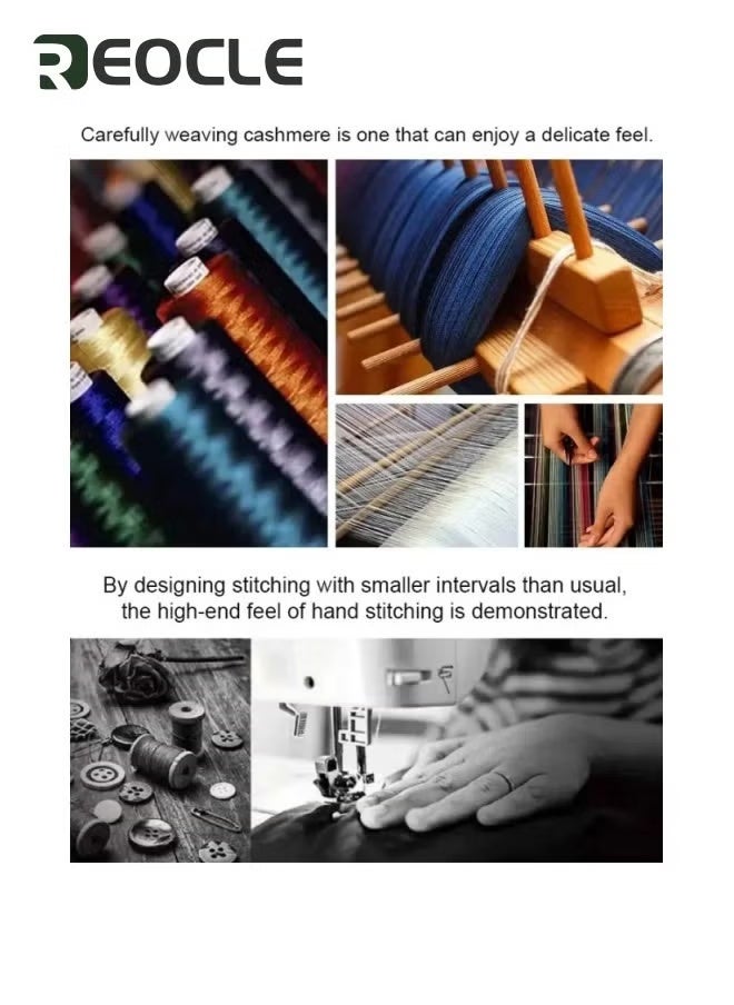 ريوكل شال على الوجهين شال من الكشمير المنك ذو الوجهين وشاح مزدوج الغرض وشاح نسائي محبوك كارديجان نسائي كارديجان نسائي عباءة تشونغسام ريترو عباءة سميكة - Image 4