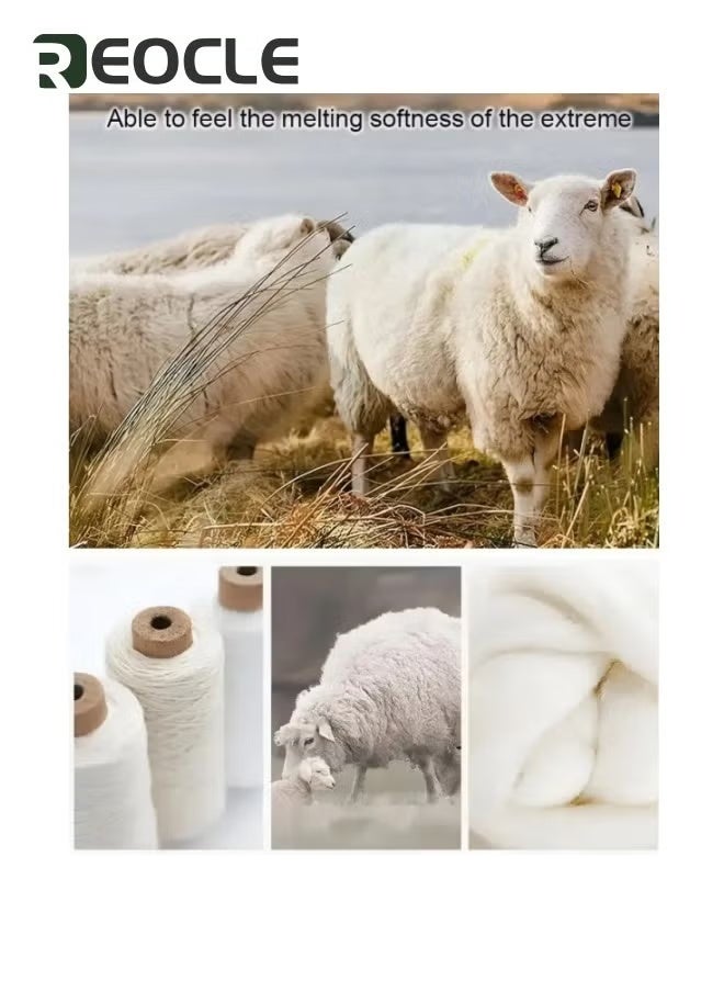 ريوكل شال على الوجهين شال من الكشمير المنك ذو الوجهين وشاح مزدوج الغرض وشاح نسائي محبوك كارديجان نسائي كارديجان نسائي عباءة تشونغسام ريترو عباءة سميكة - Image 3