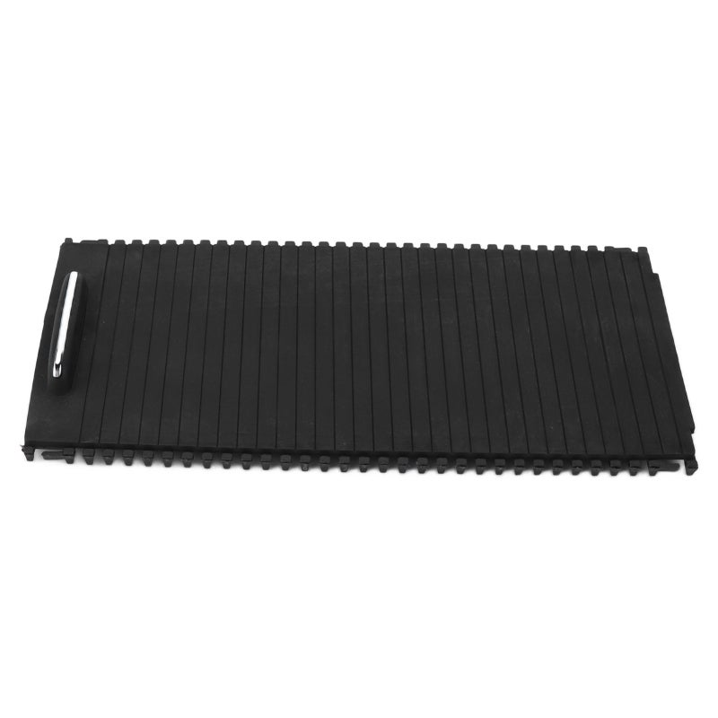 Center Console Roller: Black Premium ABS Rubber Metal Console Panel - Dust Scratch Protection Cup Holder Blind Cover for Mercedes-Benz C Class W204, E Class W212 - Image 3
