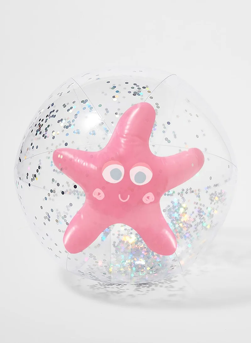 SUNNY LIFE Ocean Treasure Rose 3D Inflatable Beach Ball