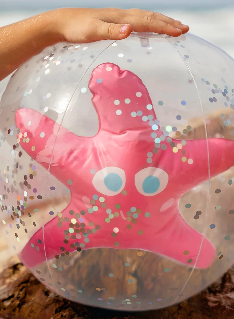SUNNY LIFE Ocean Treasure Rose 3D Inflatable Beach Ball