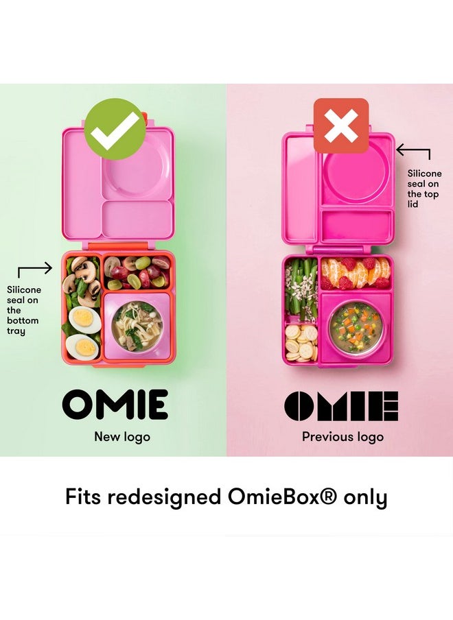 OMIE - OmieBox (2 pack) Leakproof Dips Containers To Go, Salad Dressing Container, Condiment Container with Lids - Food Safe Silicone - 120ml (Purple/Orange) - Image 1