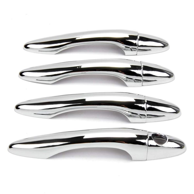 Dreamseek 8Pcs Exterior Door Handle Cover Compatible with Kia Sportage R 2011 2012 2013 2014 2015 Chrome Molding Trim Exterior Decoration Styling