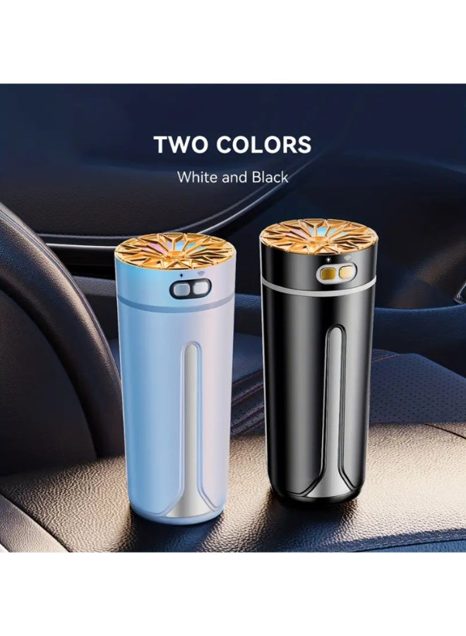 USB Aroma Humidifier Portable Ultrasonic Mist Diffuser Compact Air Moisturizer with Quiet Operation for Home Office Car Bedroom Relaxing Environment Mini Essential Oil Diffuser with USB Power Energy Efficient Design and Silent Performance for Improving Air Quality and Comfort Anywhere - White - Image 4