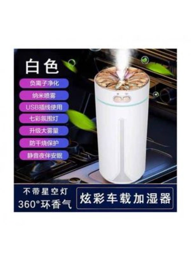 USB Aroma Humidifier Portable Ultrasonic Mist Diffuser Compact Air Moisturizer with Quiet Operation for Home Office Car Bedroom Relaxing Environment Mini Essential Oil Diffuser with USB Power Energy Efficient Design and Silent Performance for Improving Air Quality and Comfort Anywhere - White - Image 3