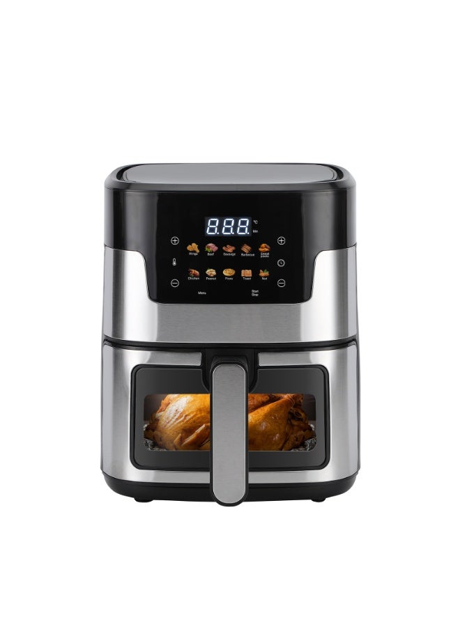 INKBIRDPLUS Air Fryer Toaster Oven with See-Through Window & Touchscreen, Convection Fryer with 360° Rapid Hot Circulation, Air Crisp Fry, Oil-less & Healthy Cooker for Bake, Roast, Grill, Dehydrate, Reheat, 4.5L - Image 1
