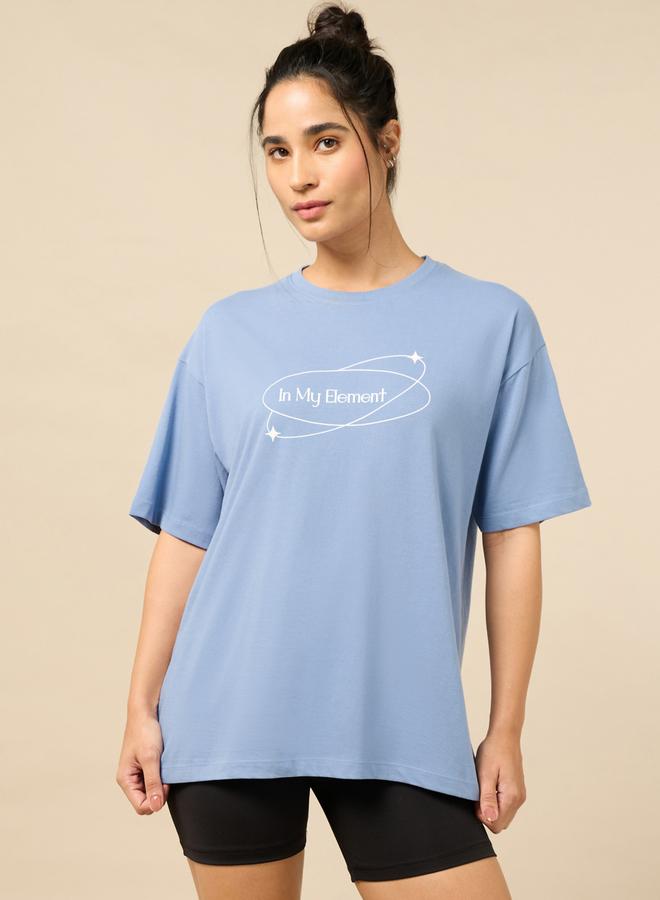 Cult Women Blue In My Element Print T-Shirt - Image 1