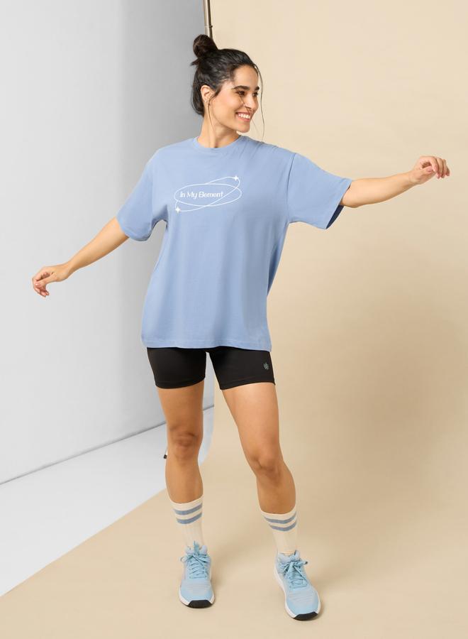Cult Women Blue In My Element Print T-Shirt - Image 3