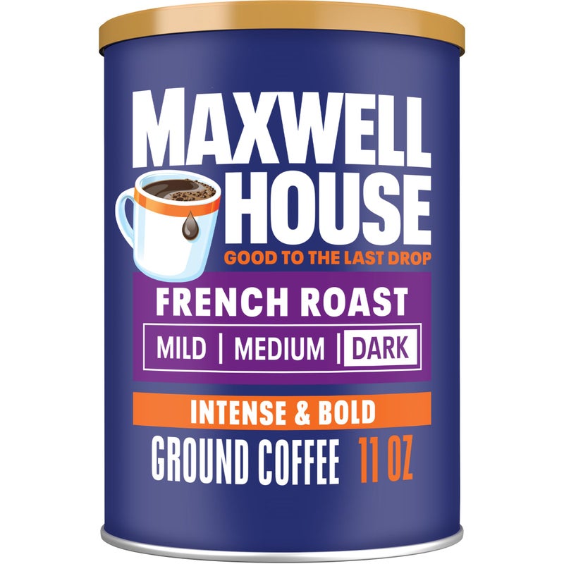 Maxwell House French Blend Ground Coffee Bold Roast 11 Ounce Canister - Image 3