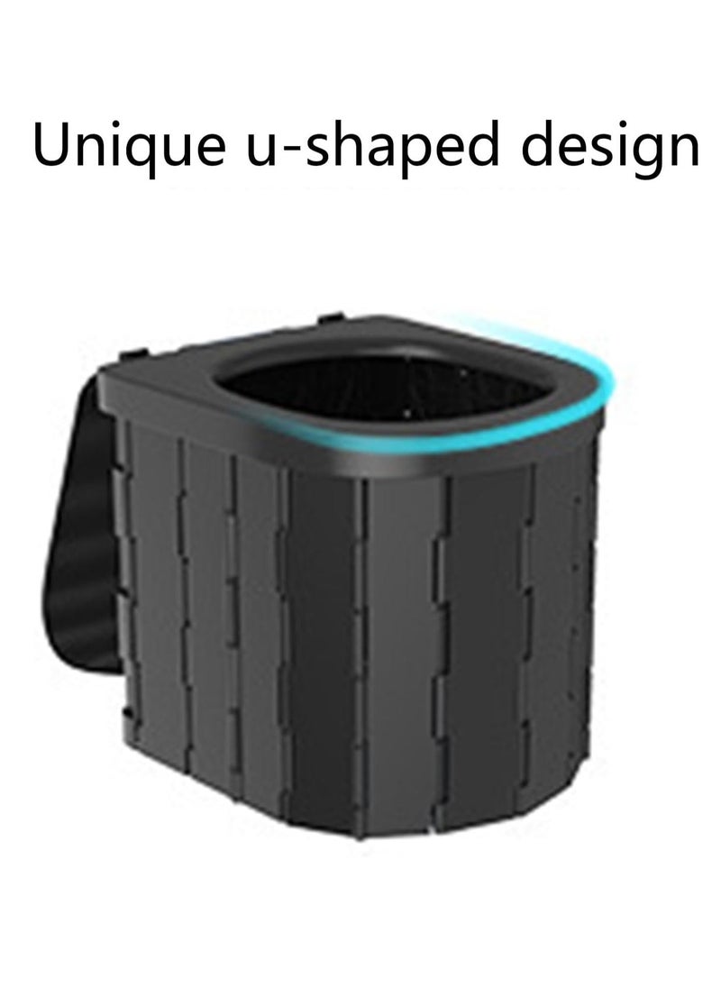 General Foldable Potty Bucket, Outdoor Bathroom Solution, Picnic Toilet Bucket, Mountaineering Toilet, Organizer Potty Bucket, Outdoor Sanitation Bucket, Travel Potty Bucket, Outdoor Foldable Toilet for Home  - Image 4