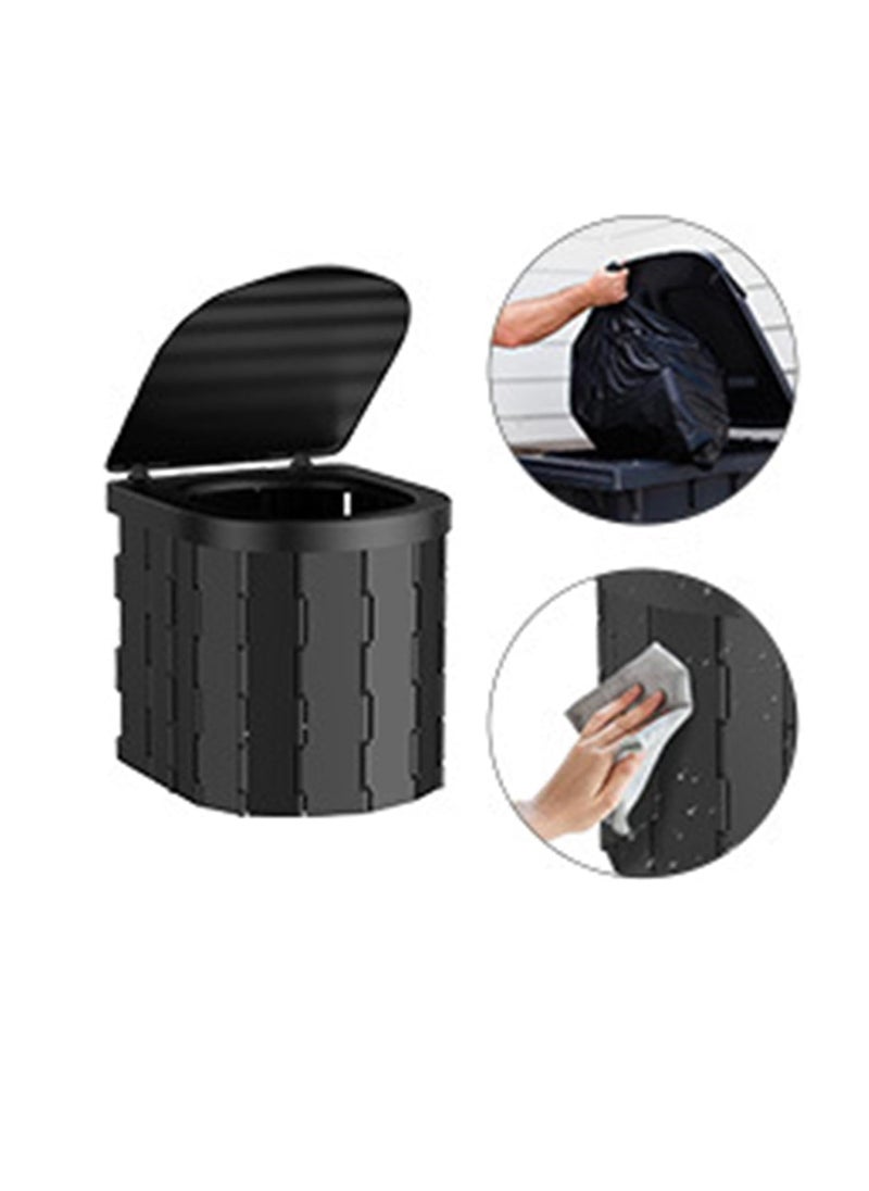 General Foldable Potty Bucket, Outdoor Bathroom Solution, Picnic Toilet Bucket, Mountaineering Toilet, Organizer Potty Bucket, Outdoor Sanitation Bucket, Travel Potty Bucket, Outdoor Foldable Toilet for Home  - Image 5