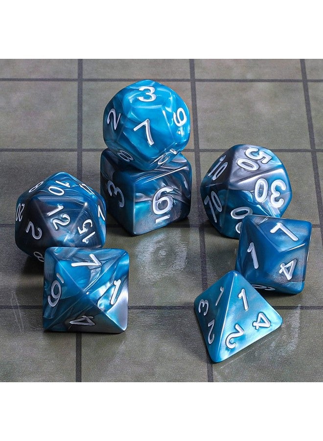 CiaraQ DND Polyhedral Dice Set with a Black Dice Bag for D&D RPG MTG Role Playing Table Games - Image 2