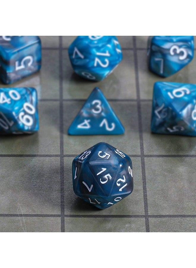 CiaraQ DND Polyhedral Dice Set with a Black Dice Bag for D&D RPG MTG Role Playing Table Games - Image 4