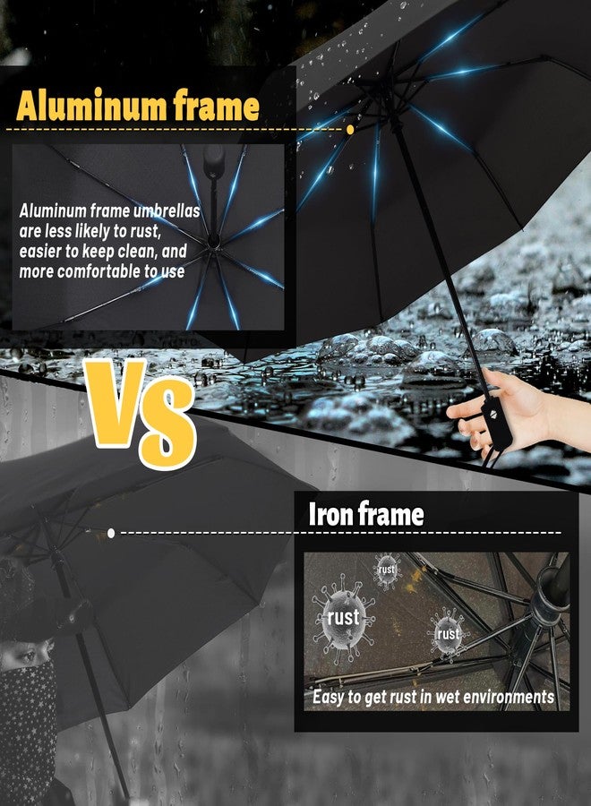 SY COMPACT Travel Umbrella Windproof Automatic Umbrellas Small Compact UV Sun Protection Factory Outlet Umbrella, UPF-Windmill, 38 inches, Compact - Image 3
