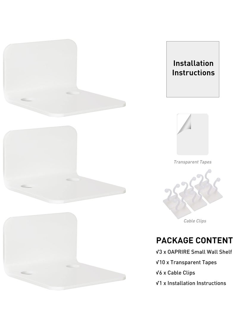 Anmi - White Floating Wall Shelves Set of 3 - Image 1