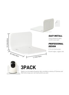 Anmi White Floating Wall Shelves Set of 3  - Image 4