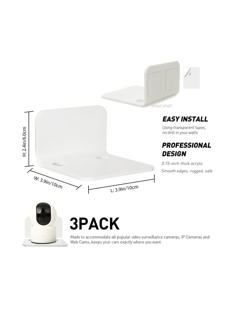Anmi - White Floating Wall Shelves Set of 3 - Image 1