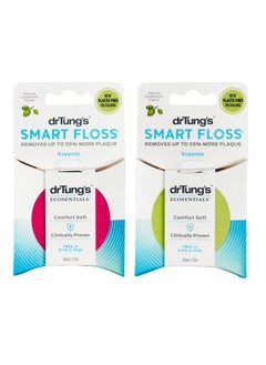 drTung's Smart Floss - Natural, Ptfe & Pfas Free Floss, Gentle On Gums, Expands & Stretches, Bpa Free Floss - Natural Dental Floss Cardamom Flavor (Pack Of 2)  - Image 1