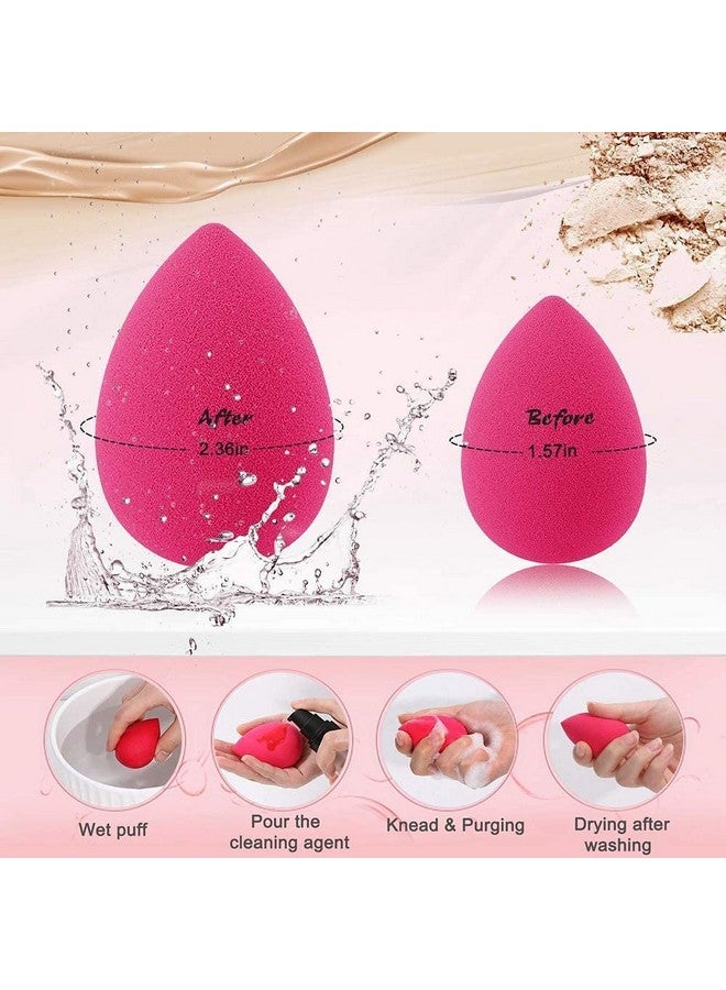 RIXTEC Makeup Puff Set For Face Makeup | Makeup Sponges Set Is Suitable With Liquid & Creams | Sponge Makeup Is For All Skin Types & It Is Soft Latexfree Reusable & Washable (Multicolor) - Image 3