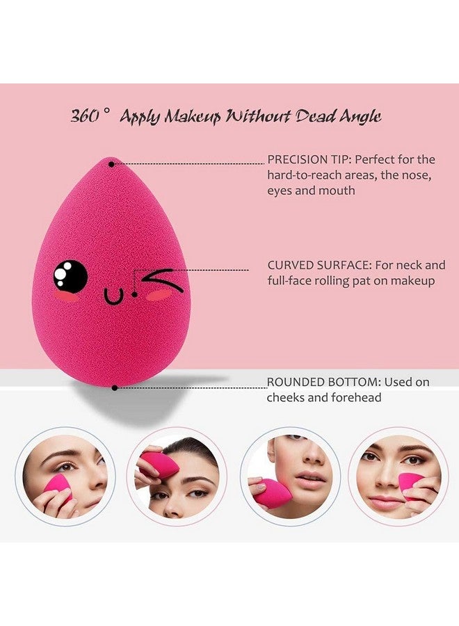 RIXTEC Makeup Puff Set For Face Makeup | Makeup Sponges Set Is Suitable With Liquid & Creams | Sponge Makeup Is For All Skin Types & It Is Soft Latexfree Reusable & Washable (Multicolor) - Image 2