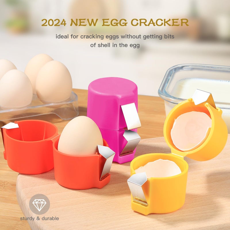 SBMKK Egg shell opener, Eggshell opener, Egg Clip for Raw Eggs, Egg Peeler for Hard-boiled eggs, Home kitchen Gadgets to Quickly Cut Eggshells - Image 4