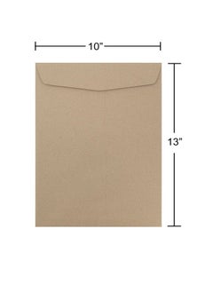 JAM Paper 10 X 13 Open End Catalog Premium Envelopes Brown Kraft Paper Bag 25 Pack  - Image 4