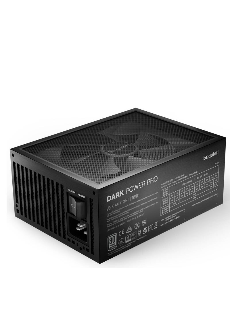 Be Quiet! Dark Power Pro 13 Full Modular Power Supply, 1600W Power, 80 Plus Titanium Efficiency, 135mm Silent Wing Fan, 12V Rails, Full bridge + LLC + SR + DC/DC Technology, Black | BN332 - Image 4