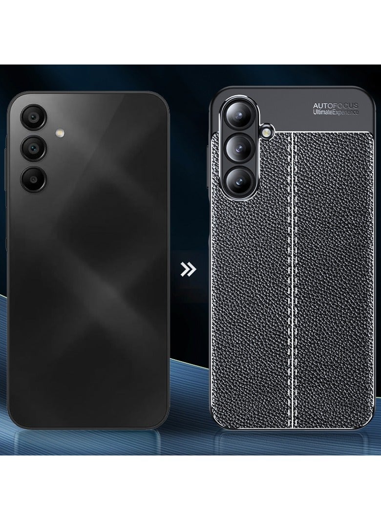 أوتو فوكس جراب حمايه سيليكون تصميم2 مقاوم للصدمات حمايه للكاميرا متوافق مع Samsung Galaxy A16 (اسود) - Image 2