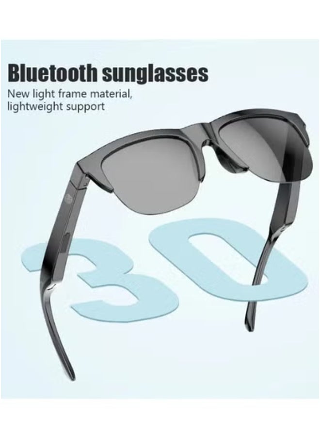 Smart Audio Bluetooth Sunglasses with Built-in Speakers and Microphone – Stylish Lightweight UV Protection Glasses with Touch Controls for Hands-Free Calling, Music Listening, and Outdoor Activities | Clear Sound Quality for Travel, Sports & Daily Use