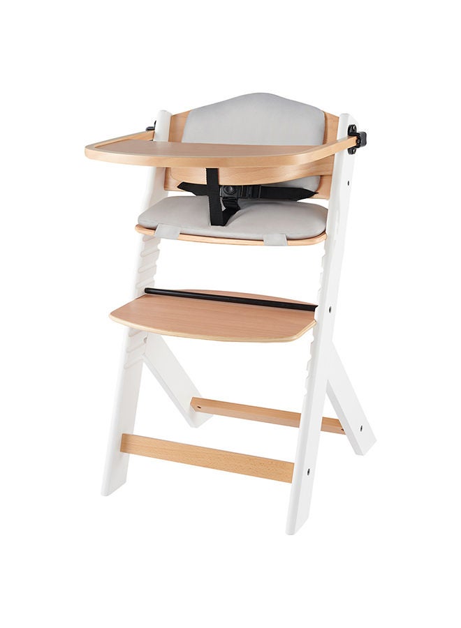 Kinderkraft Enock High Chair With Pillow, White