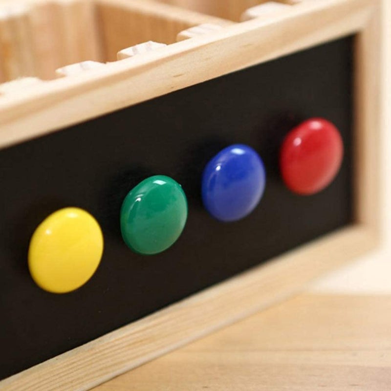 Colourful Magnet Buttons for Fridge/Magnetic Whiteboard/Stick Notes, Photos, Charts and More - Multicolor (10)