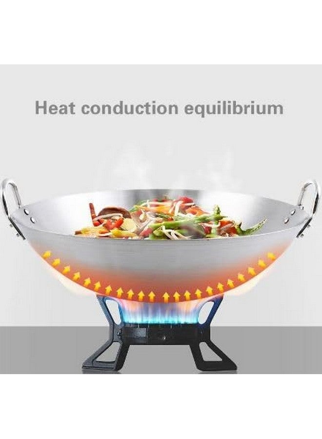 RJ kitchenware Store Aluminum Kadhai | Non Induction Kadai | Non Stick Kadai |Deep Cooking | Deep Cooking Silver (5 Litter) - Image 4