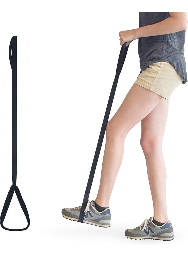 RMS 42 Inch Long Leg Lifter Durable & Rigid Hand Strap & Foot Loop Ideal Mobility Tool For Wheelchair, Hip & Knee Replacement Surgery (42 Inch Long)  - Image 1