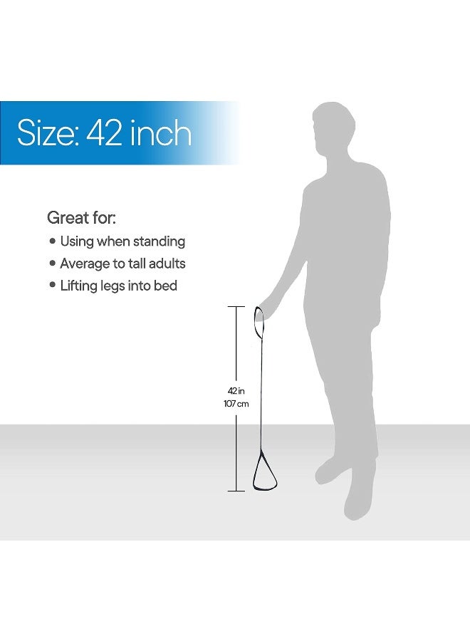 RMS 42 Inch Long Leg Lifter Durable & Rigid Hand Strap & Foot Loop Ideal Mobility Tool For Wheelchair, Hip & Knee Replacement Surgery (42 Inch Long)  - Image 5