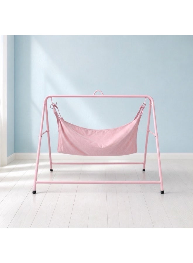 StarKids geezani-style Baby Swing  – Elegant Traditional Cradle for sleeping and relaxing, with a sturdy iron frame and stable base - 100cm long x 78cm high - Image 1